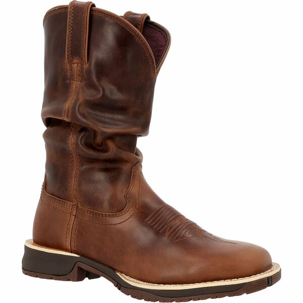 Rocky Rosemary Women's Western Boot, BROWN, M, Size 9 RKW0402